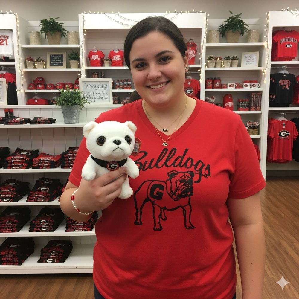Georgia Bulldogs, Russell Athletic Red Cotton Graphic Tee 🏈🐾